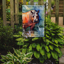 Load image into Gallery viewer, Hippopotamus Garden Flag – Outdoor Decorative Yard Flag