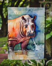 Load image into Gallery viewer, Hippopotamus Garden Flag – Outdoor Decorative Yard Flag