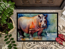 Load image into Gallery viewer, Hippopotamus Doormat - Large 24x36 – Indoor/Outdoor Floor Mat with Artistic Flair