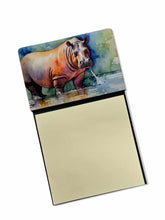 Load image into Gallery viewer, Hippopotamus Sticky Note Holder- Refiilable Desk Accessory Note Pad