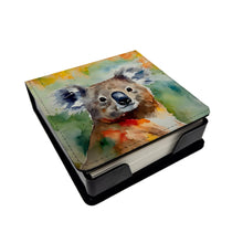 Load image into Gallery viewer, Koala PU Leather Note Paper Holder