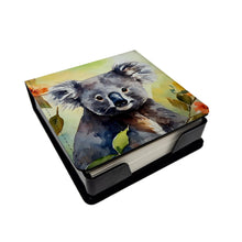 Load image into Gallery viewer, Koala PU Leather Note Paper Holder