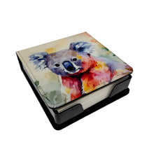 Load image into Gallery viewer, Koala PU Leather Note Paper Holder