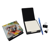 Load image into Gallery viewer, Koala PU Leather Note Paper Holder