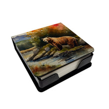 Load image into Gallery viewer, Kodiak Bear PU Leather Note Paper Holder