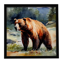 Load image into Gallery viewer, Kodiak Bear Framed Metal Print