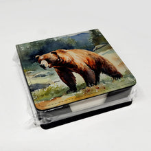 Load image into Gallery viewer, Kodiak Bear PU Leather Note Paper Holder
