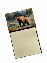 Load image into Gallery viewer, Kodiak Bear Sticky Note Holder- Refiilable Desk Accessory Note Pad
