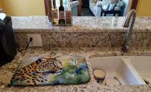 Load image into Gallery viewer, Leopard Dish Drying Mat