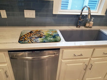 Load image into Gallery viewer, Leopard Dish Drying Mat