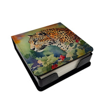Load image into Gallery viewer, Leopard PU Leather Note Paper Holder