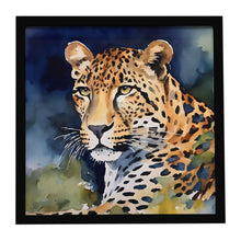 Load image into Gallery viewer, Leopard Framed Metal Print