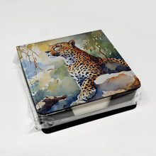 Load image into Gallery viewer, Leopard PU Leather Note Paper Holder
