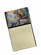 Load image into Gallery viewer, Leopard Sticky Note Holder- Refiilable Desk Accessory Note Pad