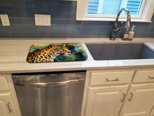 Load image into Gallery viewer, Leopard Dish Drying Mat