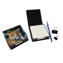 Load image into Gallery viewer, Leopard PU Leather Note Paper Holder