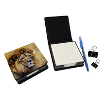 Load image into Gallery viewer, Lion PU Leather Note Paper Holder