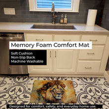 Load image into Gallery viewer, Lion Memory Foam Kitchen Mat DAC2950RUG