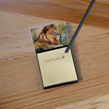 Load image into Gallery viewer, Lion Sticky Note Holder- Refiilable Desk Accessory Note Pad