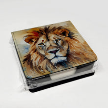 Load image into Gallery viewer, Lion PU Leather Note Paper Holder