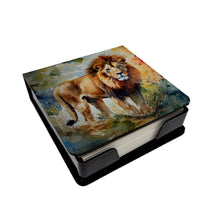 Load image into Gallery viewer, Lion PU Leather Note Paper Holder