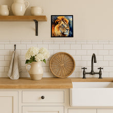 Load image into Gallery viewer, Lion Framed Metal Print