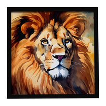 Load image into Gallery viewer, Lion Framed Metal Print