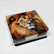 Load image into Gallery viewer, Lion PU Leather Note Paper Holder