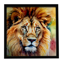 Load image into Gallery viewer, Lion Framed Metal Print