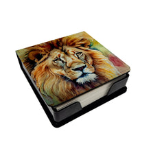 Load image into Gallery viewer, Lion PU Leather Note Paper Holder