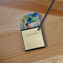 Load image into Gallery viewer, Llama Sticky Note Holder- Refiilable Desk Accessory Note Pad
