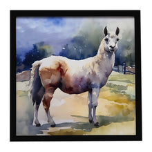 Load image into Gallery viewer, Llama Framed Metal Print