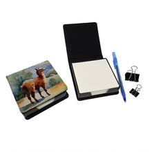Load image into Gallery viewer, Llama PU Leather Note Paper Holder