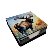 Load image into Gallery viewer, Moose PU Leather Note Paper Holder