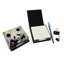 Load image into Gallery viewer, Panda PU Leather Note Paper Holder
