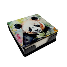 Load image into Gallery viewer, Panda PU Leather Note Paper Holder