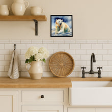 Load image into Gallery viewer, Polar Bear Framed Metal Print