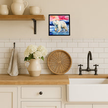 Load image into Gallery viewer, Polar Bear Framed Metal Print