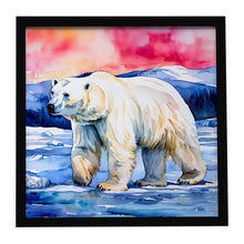 Load image into Gallery viewer, Polar Bear Framed Metal Print