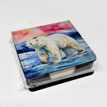 Load image into Gallery viewer, Polar Bear PU Leather Note Paper Holder