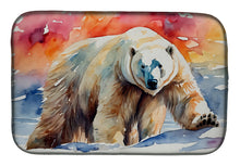 Load image into Gallery viewer, Polar Bear Dish Drying Mat