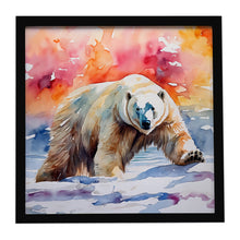 Load image into Gallery viewer, Polar Bear Framed Metal Print