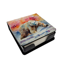 Load image into Gallery viewer, Polar Bear PU Leather Note Paper Holder