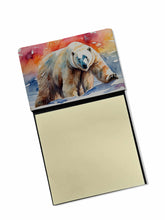 Load image into Gallery viewer, Polar Bear Sticky Note Holder- Refiilable Desk Accessory Note Pad