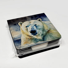 Load image into Gallery viewer, Polar Bear PU Leather Note Paper Holder