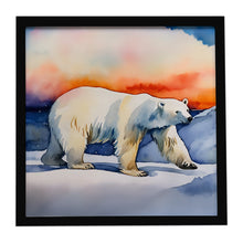 Load image into Gallery viewer, Polar Bear Framed Metal Print