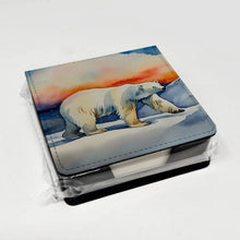 Load image into Gallery viewer, Polar Bear PU Leather Note Paper Holder