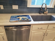 Load image into Gallery viewer, Polar Bear Dish Drying Mat