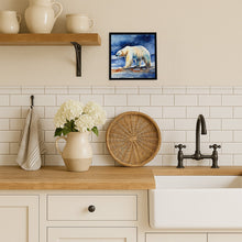 Load image into Gallery viewer, Polar Bear Framed Metal Print