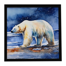 Load image into Gallery viewer, Polar Bear Framed Metal Print
